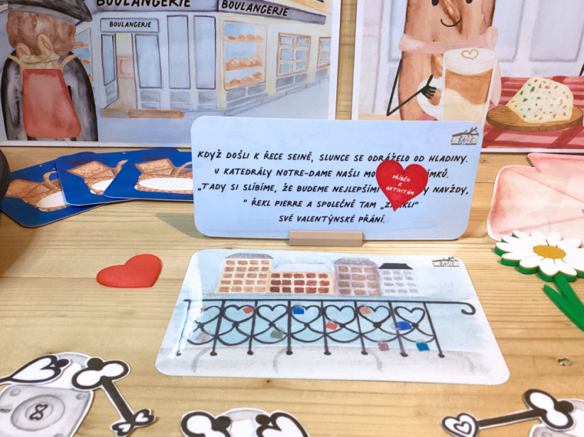 PIERRE A MARGOT VE MĚSTĚ LÁSKY- senzorické hraní - PDF: PDF