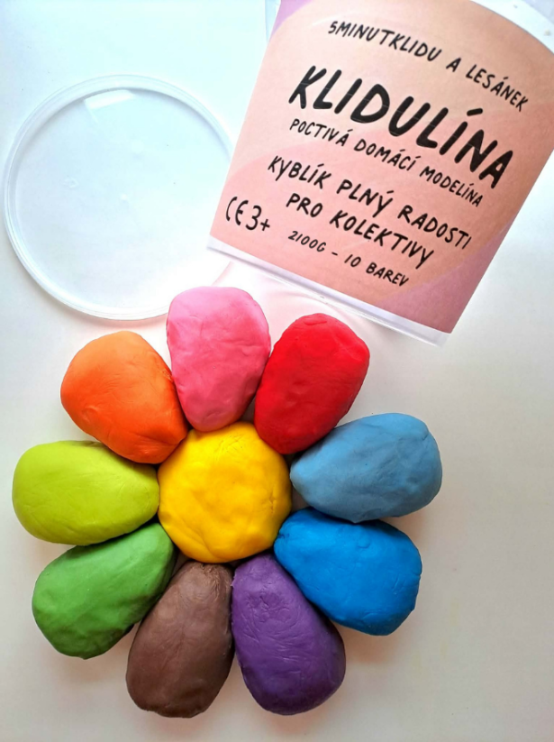 KYBLÍK PLNÝ RADOSTI - KLIDULÍNA poctivá domácí modelína 2100g