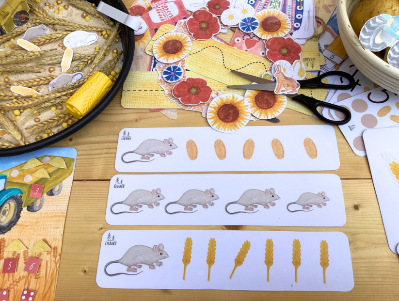 SKLIZEŇ NA POLI, DOŽÍNKY - senzorické hraní