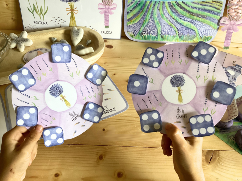 LEVANDULKY - senzorické hraní