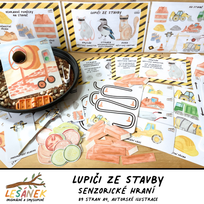 LUPIČI ZE STAVBY - senzorické hraní - PDF: PDF