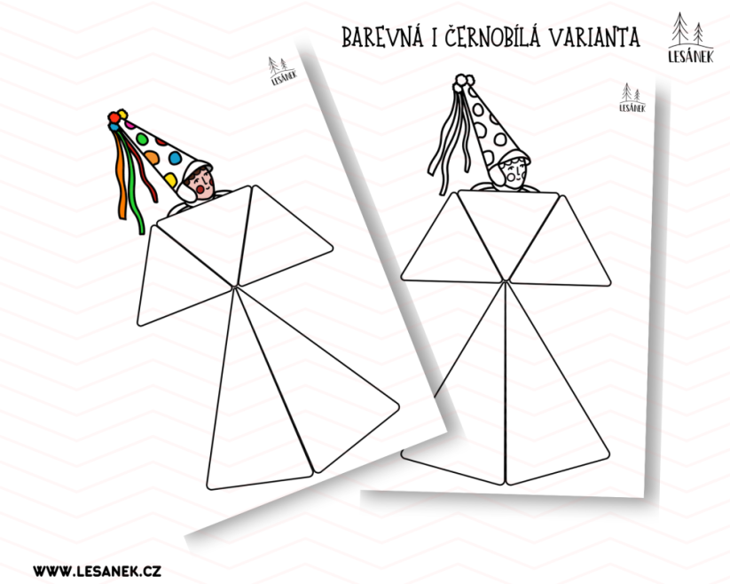 MASOPUSTNÍ ŠABLONY - HRÁTKY S MAGNETICKOU STAVEBNICÍ