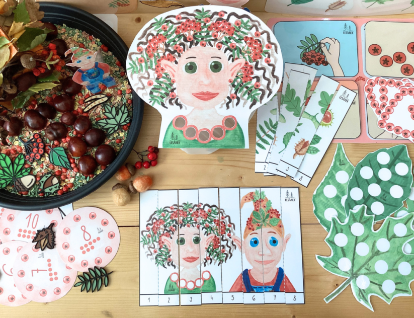 SKŘÍTCI OD JEŘABIN - senzorické hraní - PDF: POLOTOVAR 