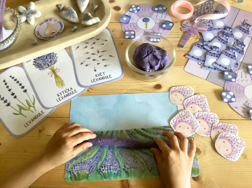 LEVANDULKY - senzorické hraní
