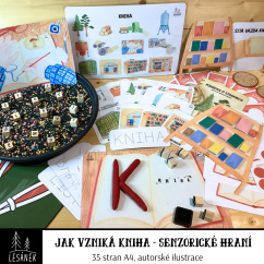 JAK VZNIKÁ KNIHA - senzorické hraní