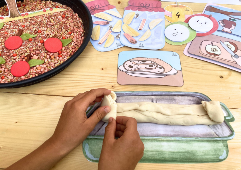 BAREVNÁ JABLÍČKA - senzorické hraní - PDF: POLOTOVAR 