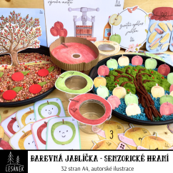 BAREVNÁ JABLÍČKA - senzorické hraní
