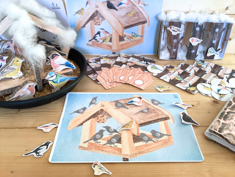 PTÁČCI NA KRMÍTKU - senzorické hraní - PDF: PDF