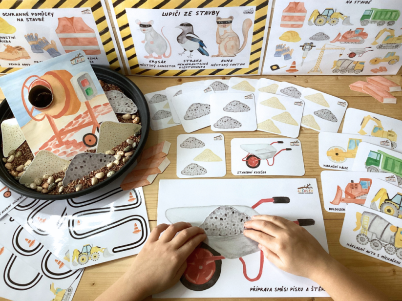 LUPIČI ZE STAVBY - senzorické hraní - PDF: PDF