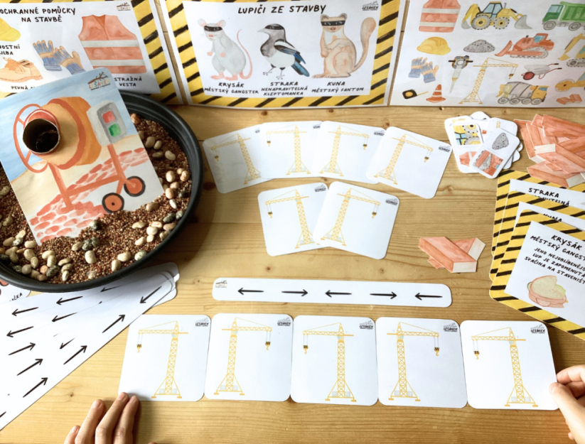 LUPIČI ZE STAVBY - senzorické hraní - PDF: PDF