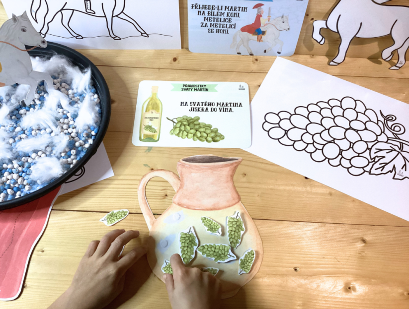 SVATÝ MARTIN - senzorické hraní - PDF: POLOTOVAR 