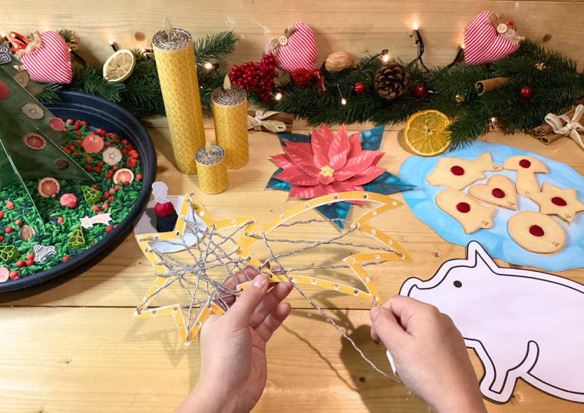 VÁNOČNÍ ZVYKY A TRADICE - SENZORICKÉ HRANÍ - PDF: PDF