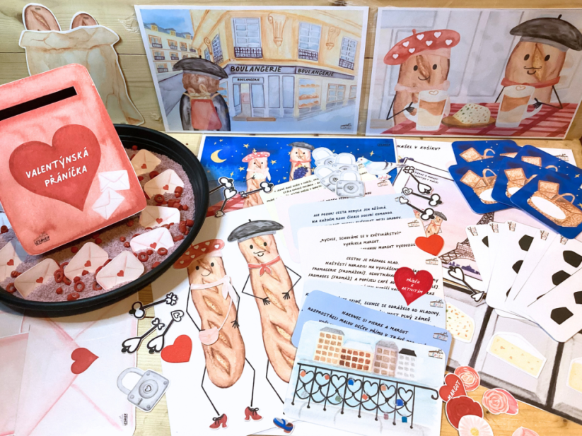 PIERRE A MARGOT VE MĚSTĚ LÁSKY- senzorické hraní - PDF: PDF