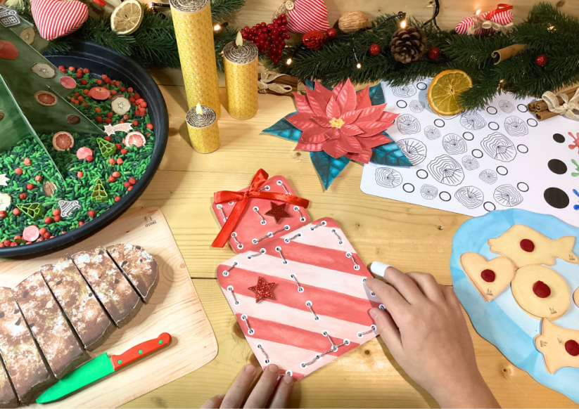 VÁNOČNÍ ZVYKY A TRADICE - SENZORICKÉ HRANÍ - PDF: PDF