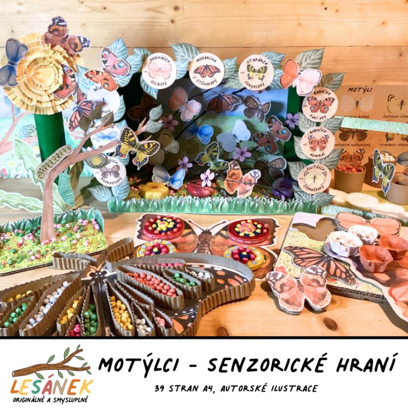 MOTÝLCI - senzorické hraní - PDF: PDF