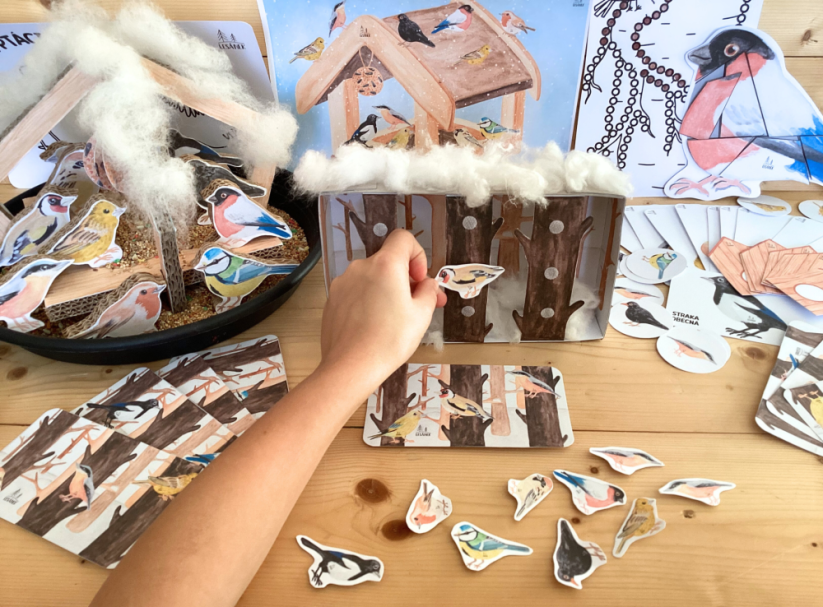 PTÁČCI NA KRMÍTKU - senzorické hraní - PDF: PDF