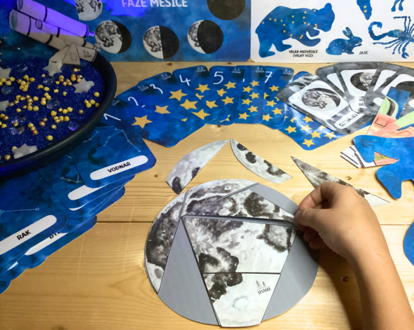 HVĚZDNÉ NEBE - senzorické hraní - PDF: PDF