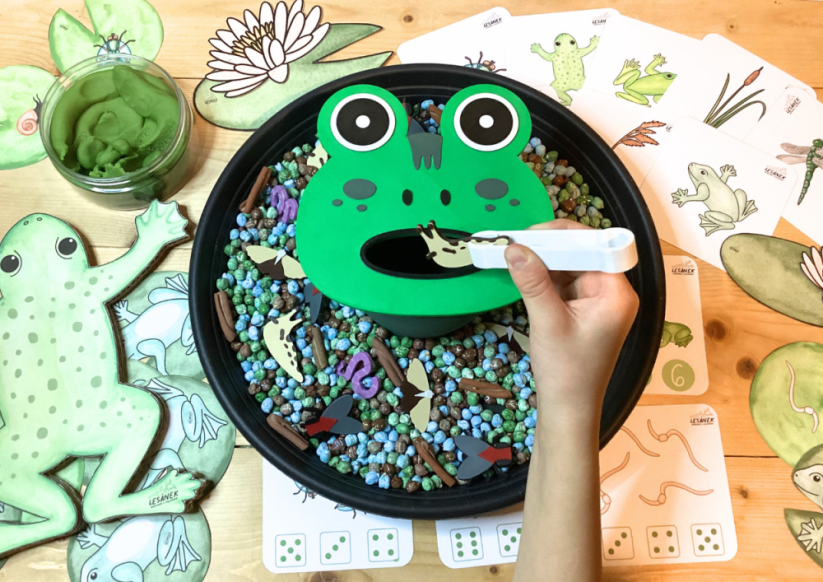 ŽABKA - senzorické hraní - PDF: POLOTOVAR 