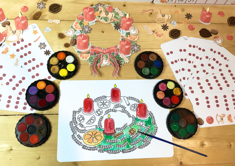 ADVENTNÍ VĚNEC - sada pdf aktivit - PDF: PDF