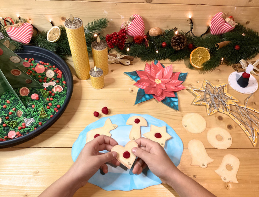 VÁNOČNÍ ZVYKY A TRADICE - SENZORICKÉ HRANÍ - PDF: PDF