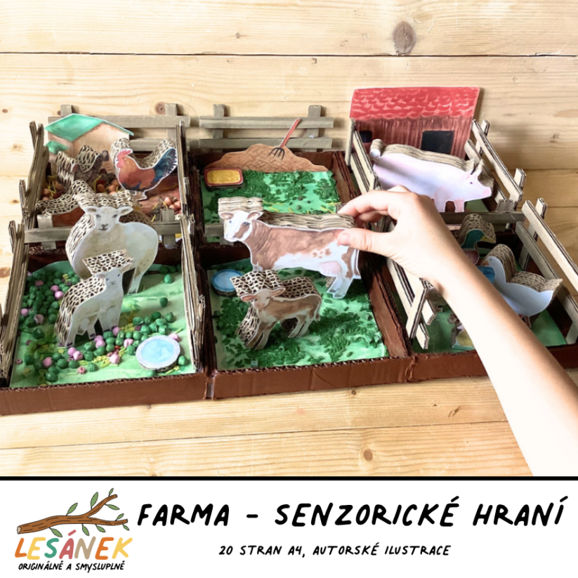FARMA- senzorické hraní - PDF: POLOTOVAR 