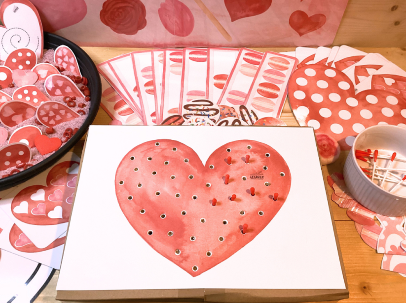 VALENTÝN - senzorické hraní - PDF: POLOTOVAR 