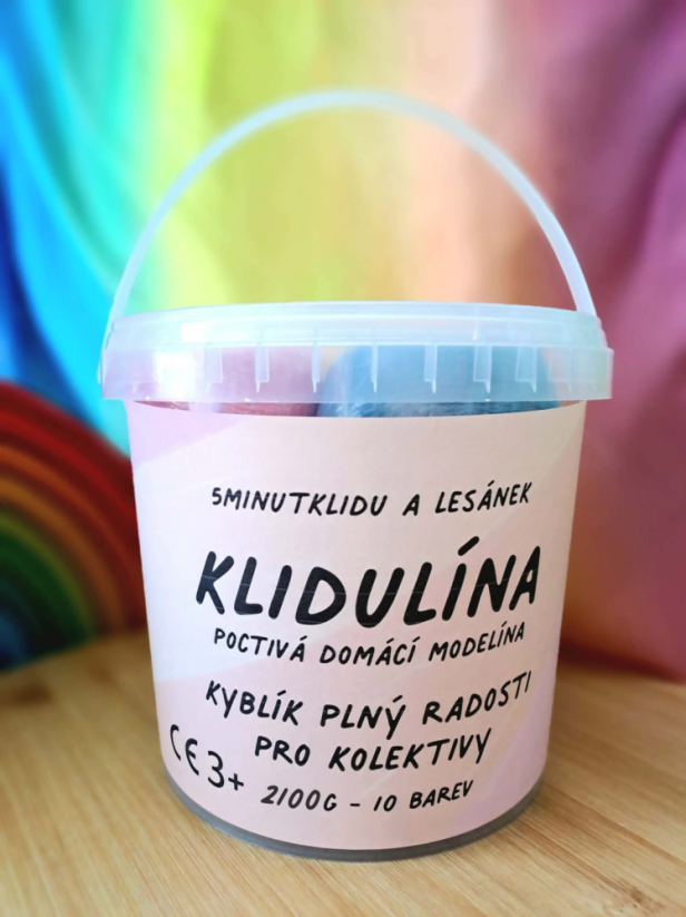 KYBLÍK PLNÝ RADOSTI - KLIDULÍNA poctivá domácí modelína 2100g