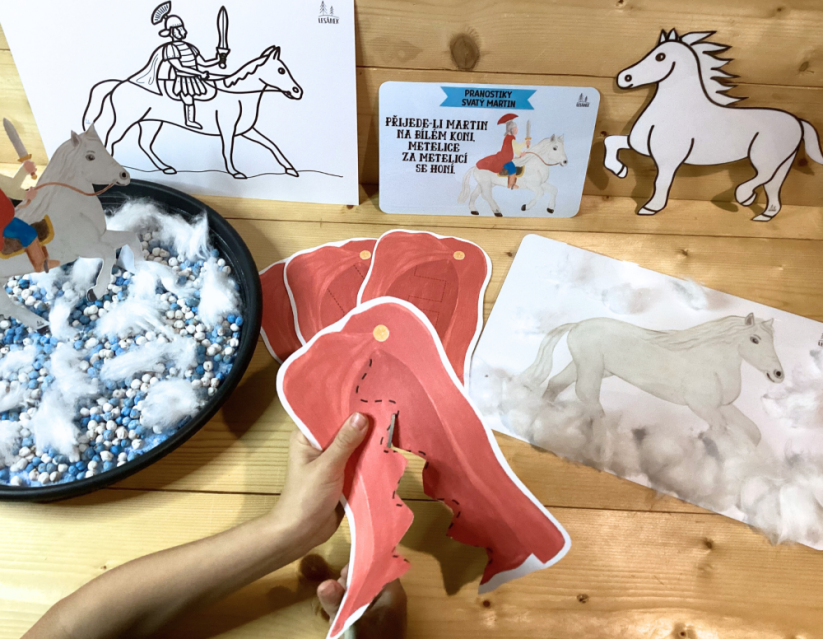 SVATÝ MARTIN - senzorické hraní - PDF: POLOTOVAR 