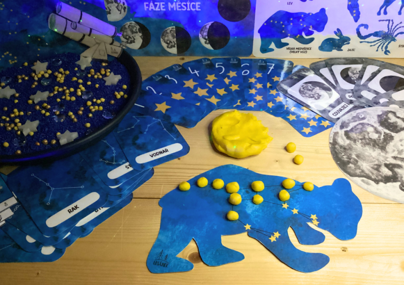 HVĚZDNÉ NEBE - senzorické hraní - PDF: PDF