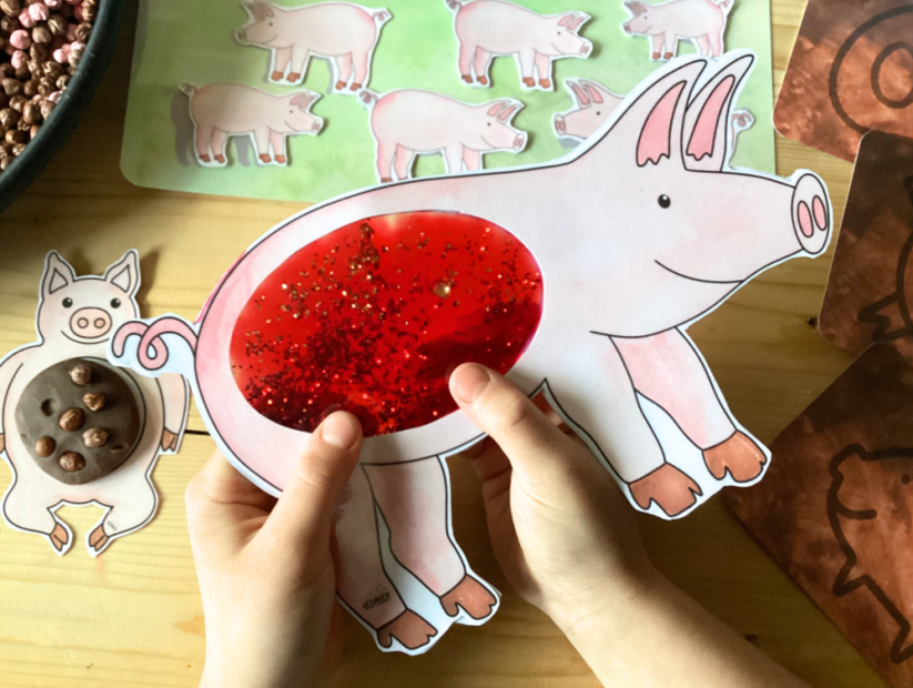 PRASÁTKA - senzorické hraní - PDF: POLOTOVAR 