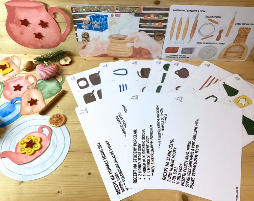 VÁNOCE U HRNČÍŘE - senzorické hraní - PDF: PDF