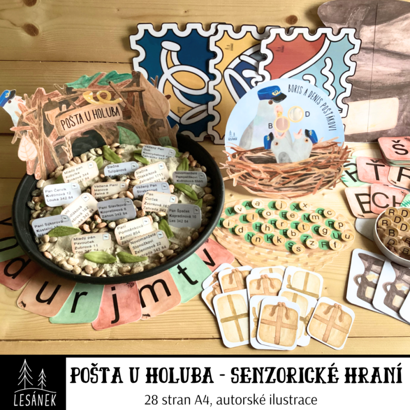 POŠTA U HOLUBA - senzorické hraní