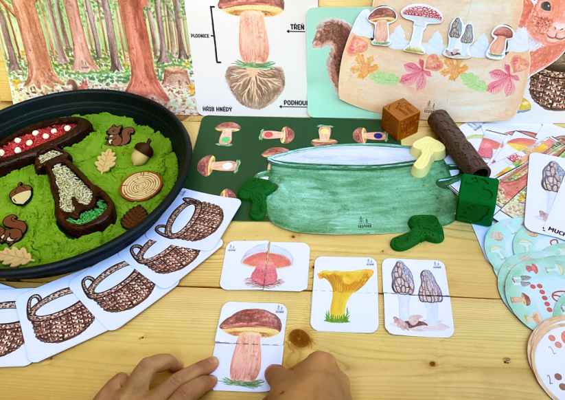 JEDLÉ A JEDOVATÉ HOUBY - senzorické hraní