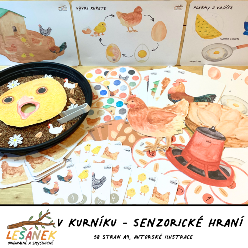 V KURNÍKU - senzorické hraní - PDF: PDF