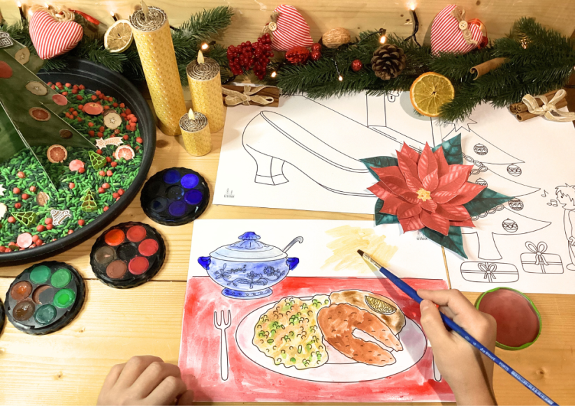 VÁNOČNÍ ZVYKY A TRADICE - SENZORICKÉ HRANÍ - PDF: PDF