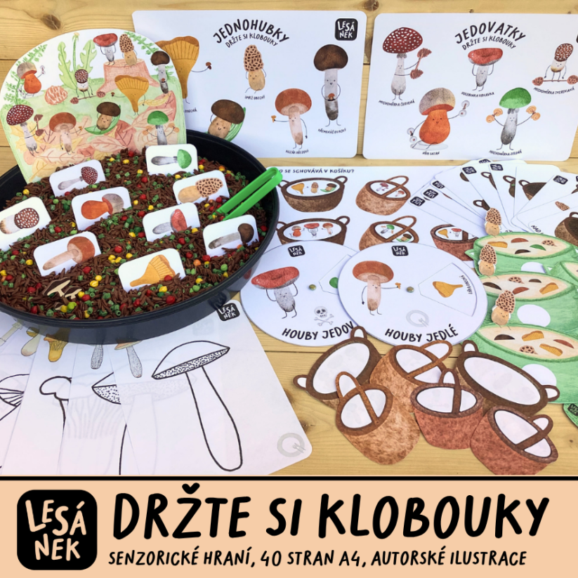 DRŽTE SI KLOBOUKY - SENZORICKÉ HRANÍ - PDF: POLOTOVAR 