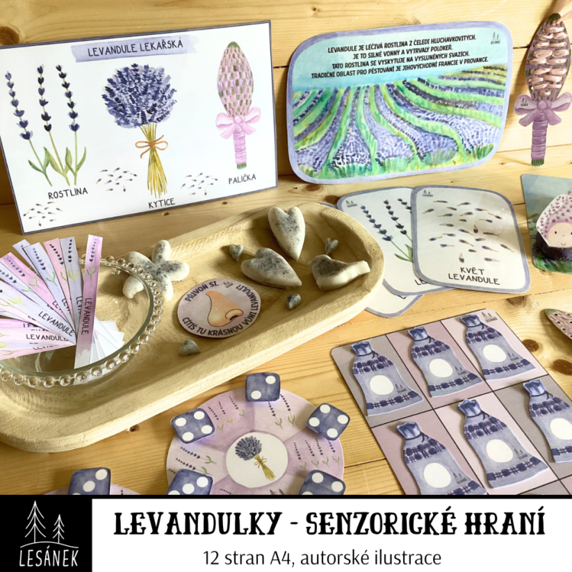 LEVANDULKY - senzorické hraní