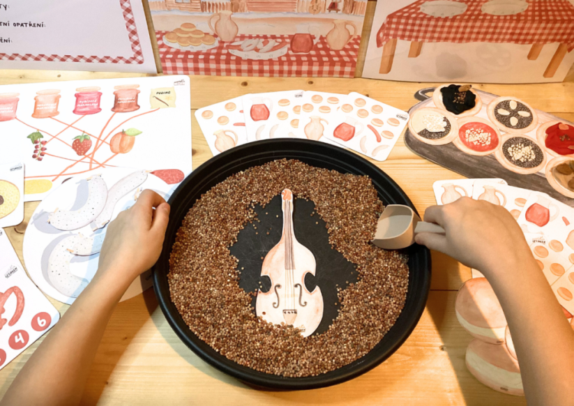 MASOPUSTNÍ HODOVÁNÍ - senzorické hraní - PDF: POLOTOVAR 