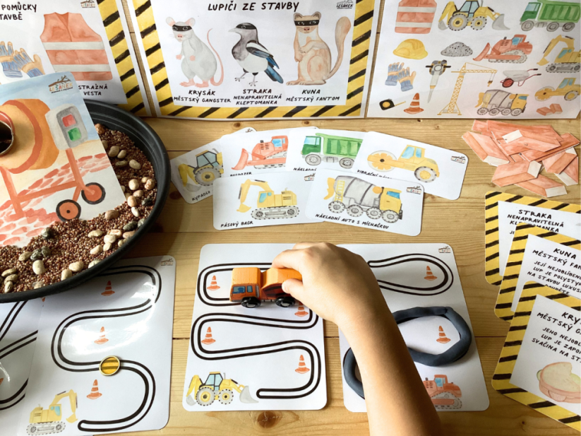 LUPIČI ZE STAVBY - senzorické hraní - PDF: PDF
