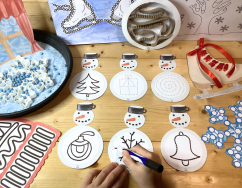 ZIMA ČARUJE - senzorické hraní