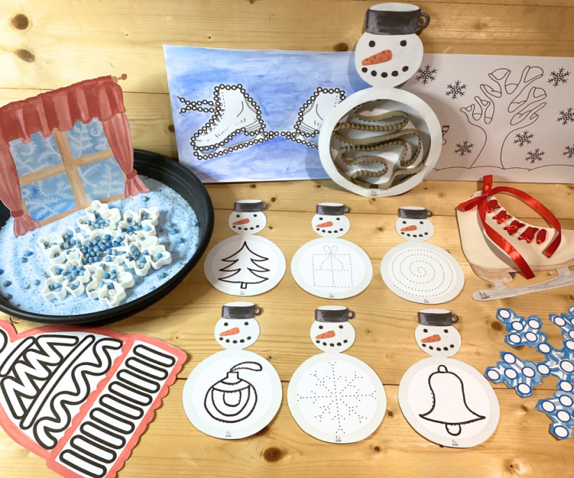 ZIMA ČARUJE - senzorické hraní - PDF: POLOTOVAR 