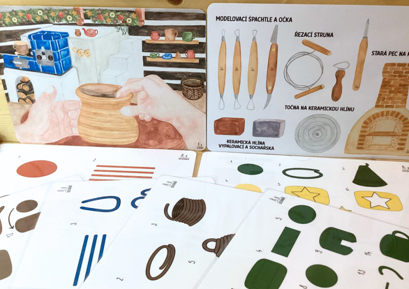 VÁNOCE U HRNČÍŘE - senzorické hraní - PDF: PDF