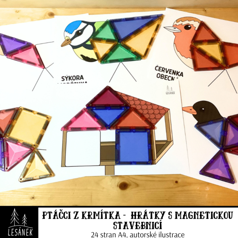 PTÁČCI Z KRMÍTKA - HRÁTKY S MAGNETICKOU STAVEBNICÍ