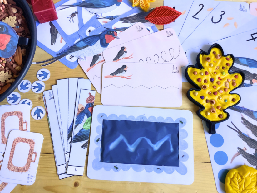 VLAŠTOVKY SE CHYSTAJÍ NA CESTU - senzorické hraní