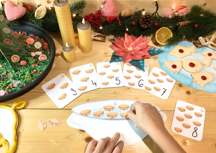 VÁNOČNÍ ZVYKY A TRADICE - SENZORICKÉ HRANÍ - PDF: PDF