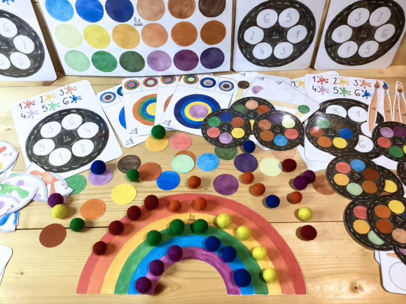 BARVY - senzorické hraní - PDF: POLOTOVAR 