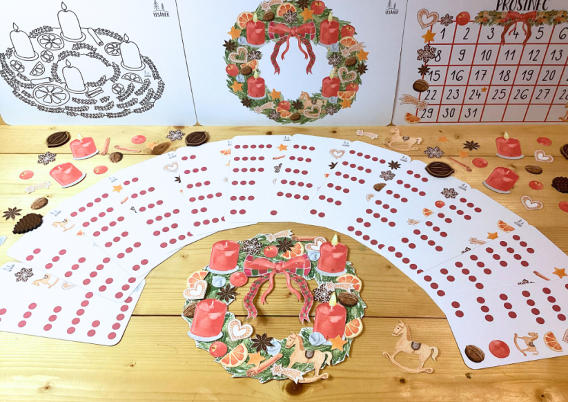 ADVENTNÍ VĚNEC - sada pdf aktivit - PDF: PDF