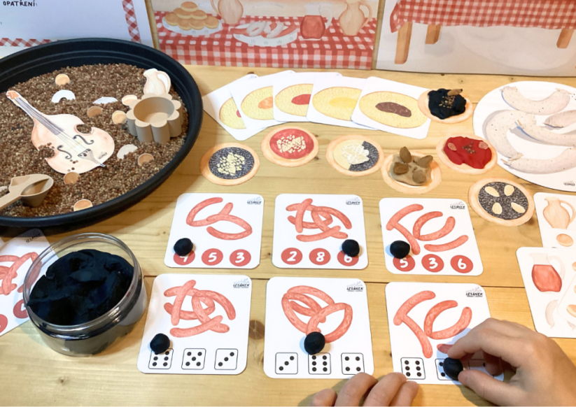 MASOPUSTNÍ HODOVÁNÍ - senzorické hraní - PDF: POLOTOVAR 