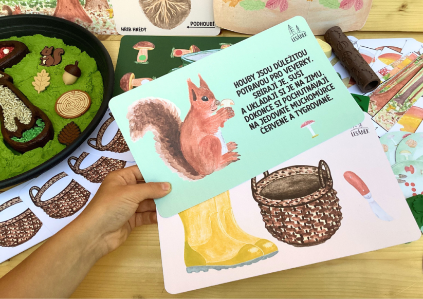 JEDLÉ A JEDOVATÉ HOUBY - senzorické hraní