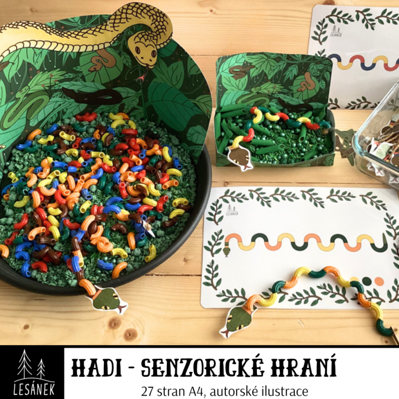 Hadi - senzorické hraní